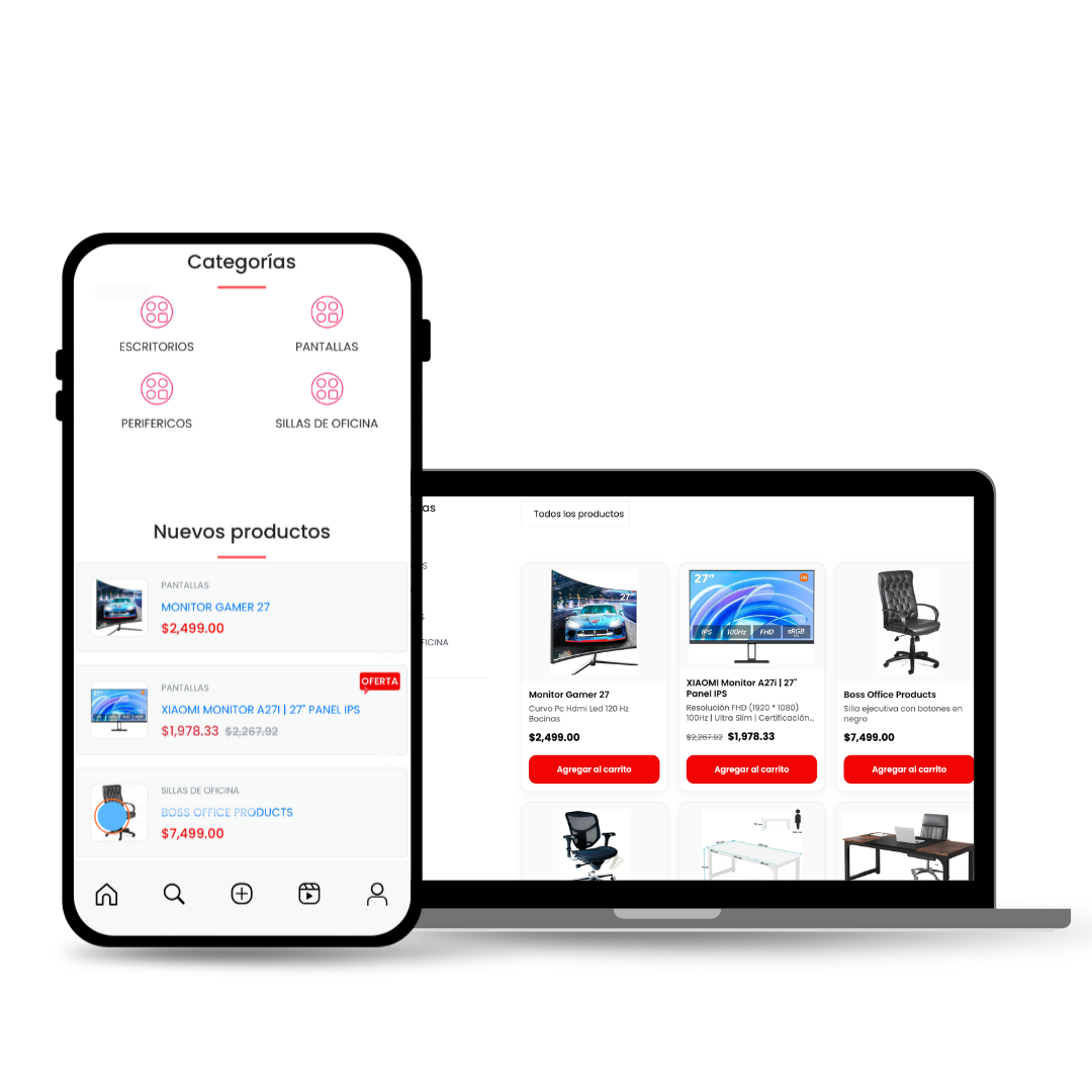 Vista de ecommerce